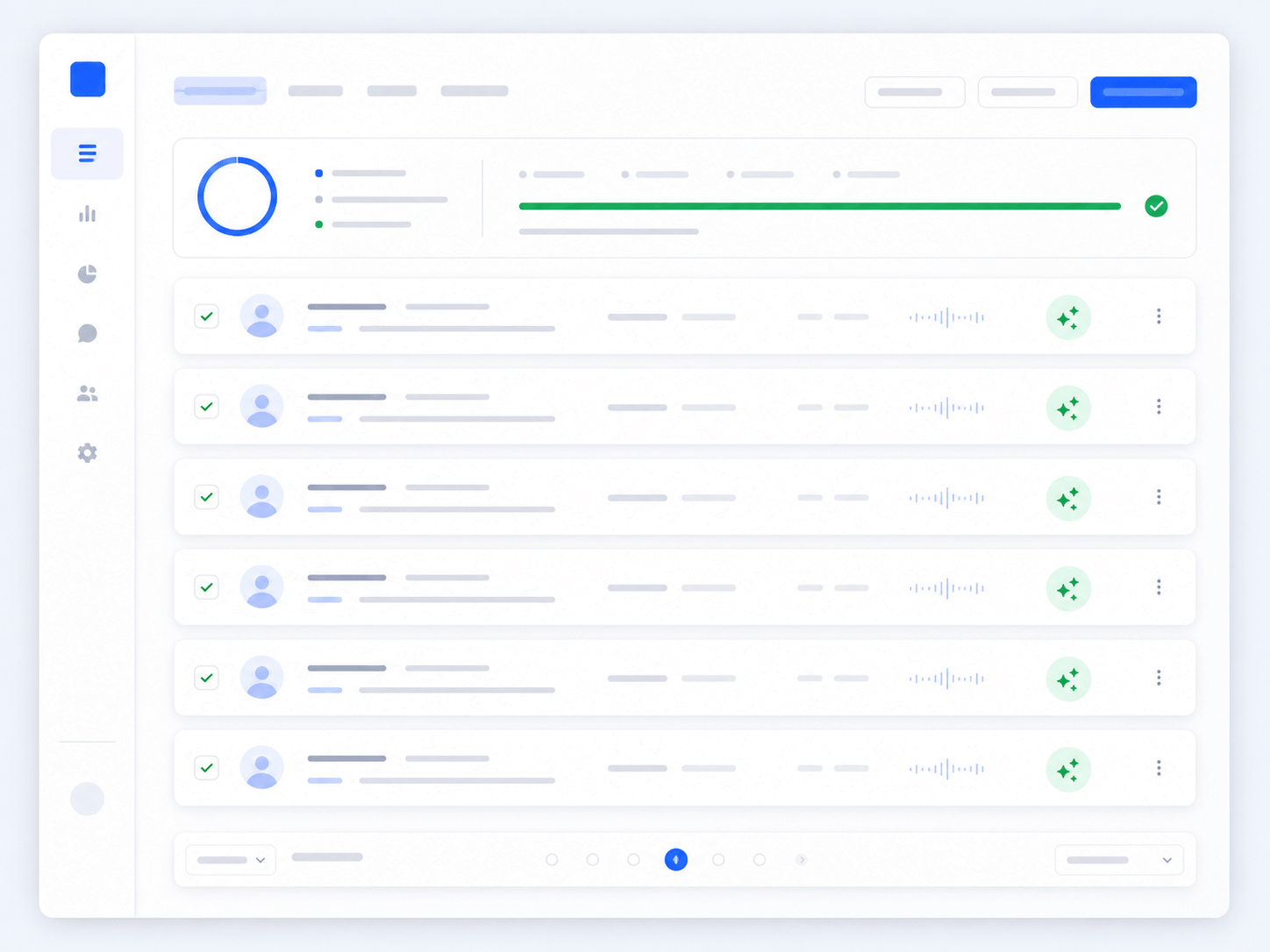 100 percent coverage UI mockup